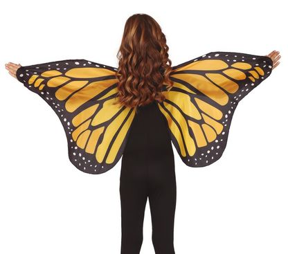 Detský plášť motýlie krídla oranžové 110x50cm
