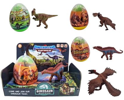 Dinosaurus s vajíčkom mix druhov 9x7cm 1ks