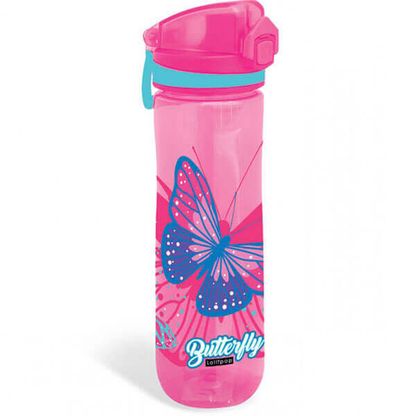 Fľaša na vodu s filtrom Motýle pastelové 600ml