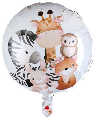 Fóliový balón Africké zvieratká kamaráti 45cm