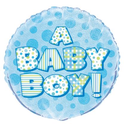 Fóliový balón Baby Boy Prism 45cm