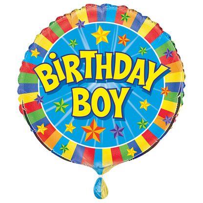 Fóliový balón Birthday Boy Star 45cm