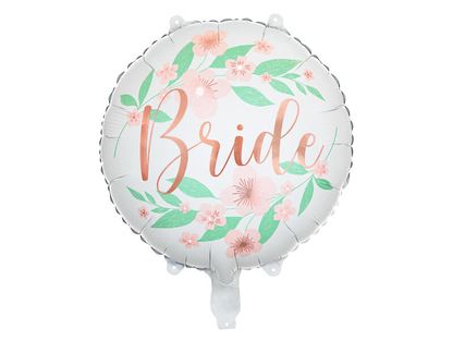 Fóliový balón Bride to be kvetiny 45cm
