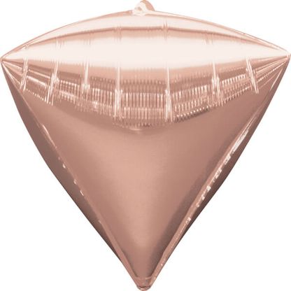 Fóliový balón diamant ružovo-zlatý 40cm