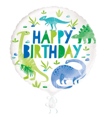 Fóliový balón Dinosauri Happy Birthday 45cm