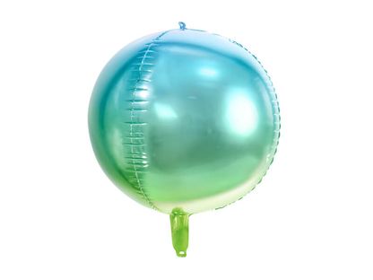 Fóliový balón Guľa modrozelený 35cm