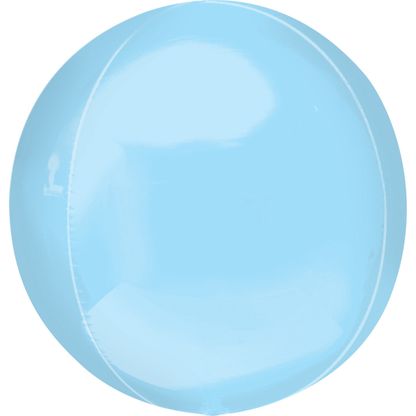 Fóliový balón guľa svetlomodrý 38x40cm