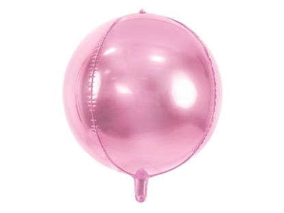 Fóliový balón Guľa svetloružový 40cm