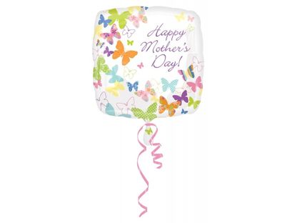 Fóliový balón Deň Matiek motýle 45cm