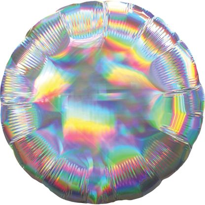 Fóliový balón holografický strieborný 45cm