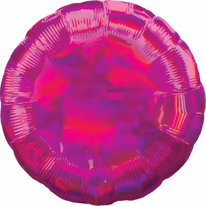 Fóliový balón holografický tmavoružový 45cm
