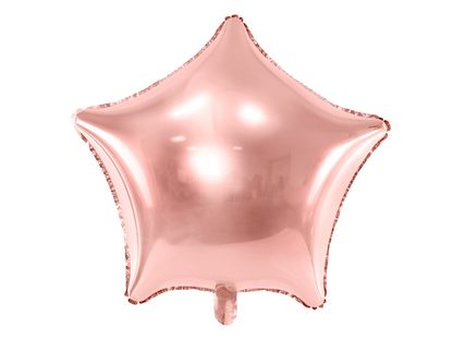 Fóliový balón hviezda ružovo-zlatý 48cm