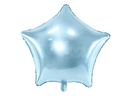 Fóliový balón Hviezda svetlomodrý 48cm
