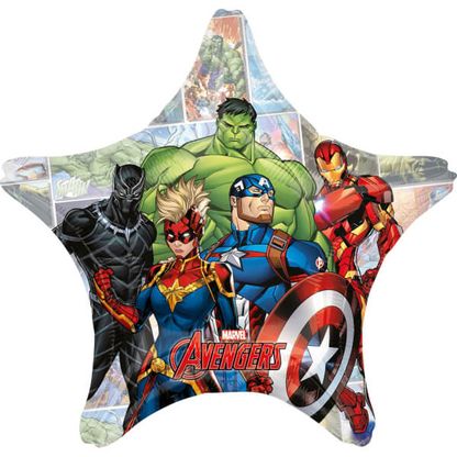 Fóliový balón hviezda Avengers Power Unite 71cm