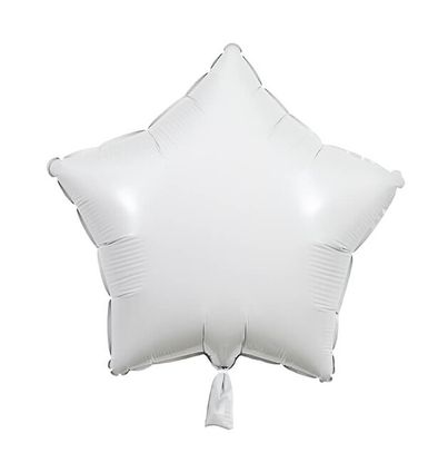 Fóliový balón hviezda biela 45cm