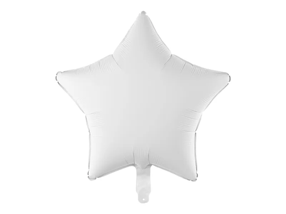 Fóliový balón hviezda biela 48cm