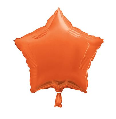 Fóliový balón hviezda oranžová 45cm