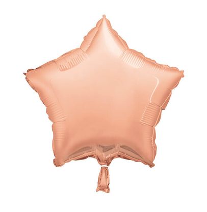 Fóliový balón hviezda ružovo-zlatá 45cm