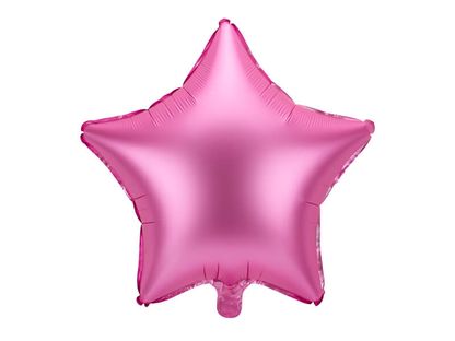 Fóliový balón hviezda saténova ružová 47cm