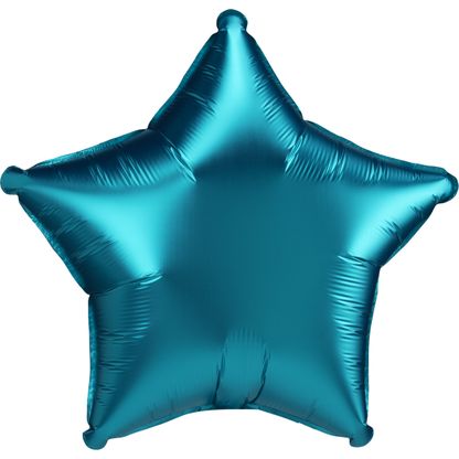 Fóliový balón hviezda Satin luxe modrá 48cm