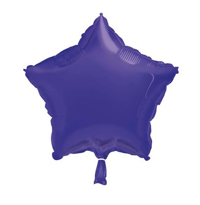 Fóliový balón hviezda tmavo fialová 45cm
