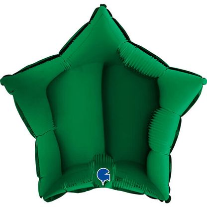 Fóliový balón hviezda zelená 43cm