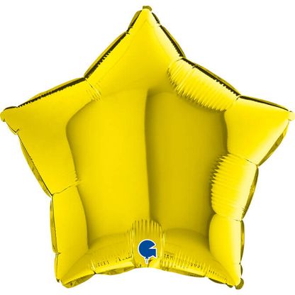 Fóliový balón hviezda žltá 46cm