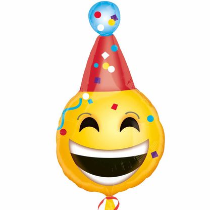 Fóliový balón juniorshape Emotikon Happy Birthday 35x63cm