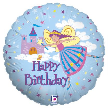 Fóliový balón Kúzelná Víla Happy Birthday 46cm