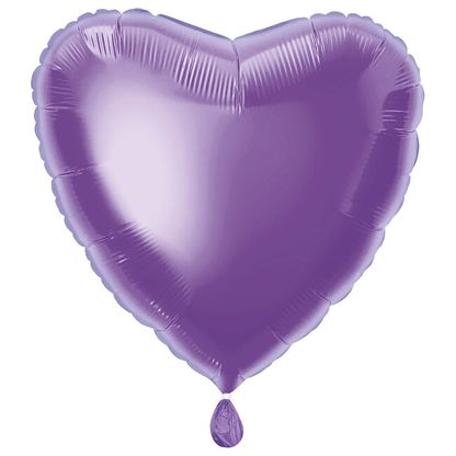 Fóliový balón srdce levanduľové 45cm
