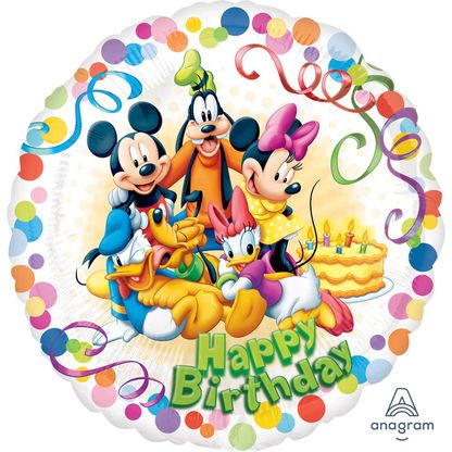 Fóliový balón Mickey Happy Birthday 45cm