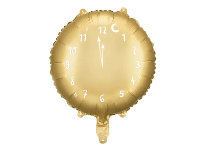 Fóliový balón Odpočítavanie do polnoci zlatý 45cm