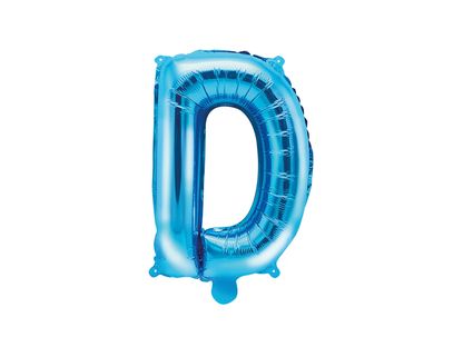 Fóliový balón Písmeno D modrý 35cm