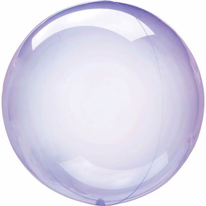 Fóliový balón priesvitný fialový 46cm