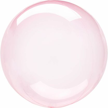 Fóliový balón priesvitný ružový 46cm