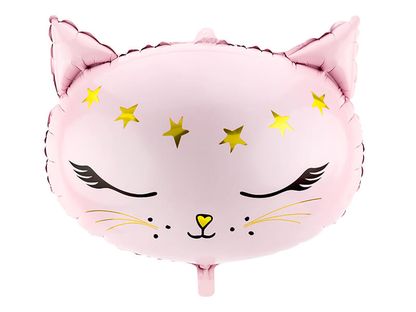 Fóliový balón Ružová Mačička 48cm