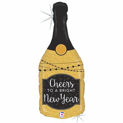 Fóliový balón Šampanské Cheers to New Year 91cm