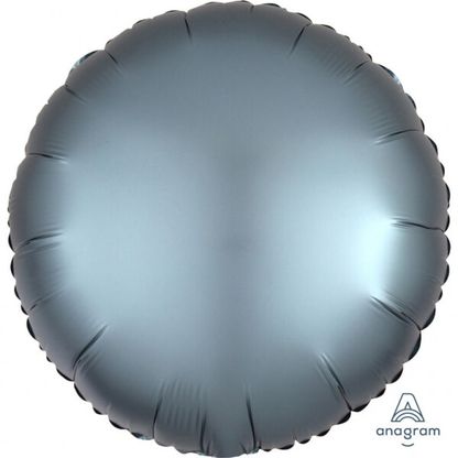 Fóliový balón Satin Luxe modrosivý 45cm