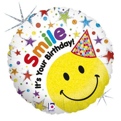 Fóliový balón Smile It´s Your Birthday 46cm