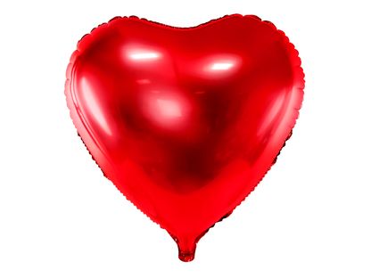 Fóliový balón Srdce červený 45cm
