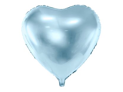 Fóliový balón Srdce svetlomodrý 45cm