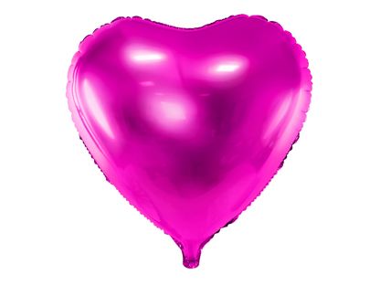 Fóliový balón srdce ružové 45cm