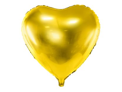 Fóliový balón Srdce zlatý 45cm