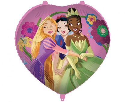 Fóliový balón srdce Disney Princezné 46cm