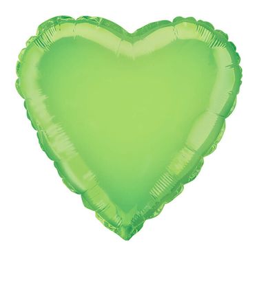Fóliový balón srdce limetkové 45cm