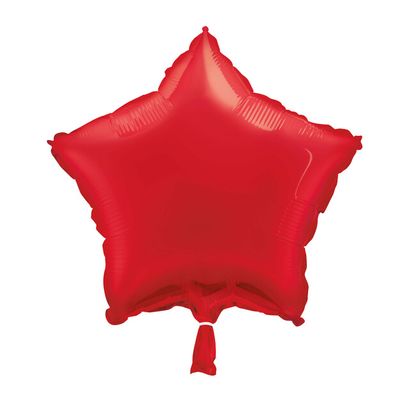 Fóliový balón hviezda červený 45cm