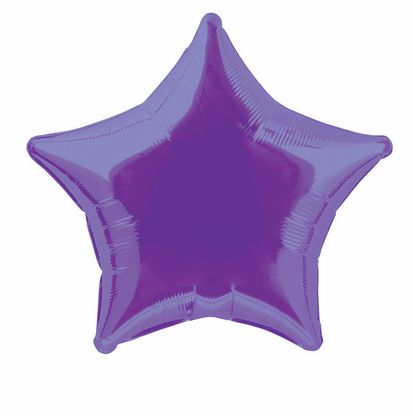 Fóliový balón hviezda fialový 50cm