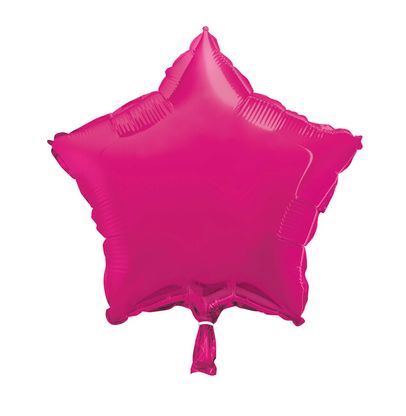 Fóliový balón hviezda ružový 45cm