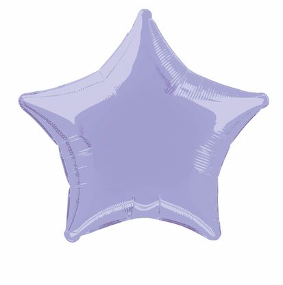 Fóliový balón hviezda levanduľový (nebalený) 50cm