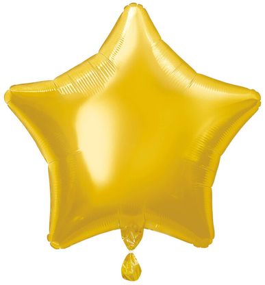 Fóliový balón hviezda zlatý 45cm